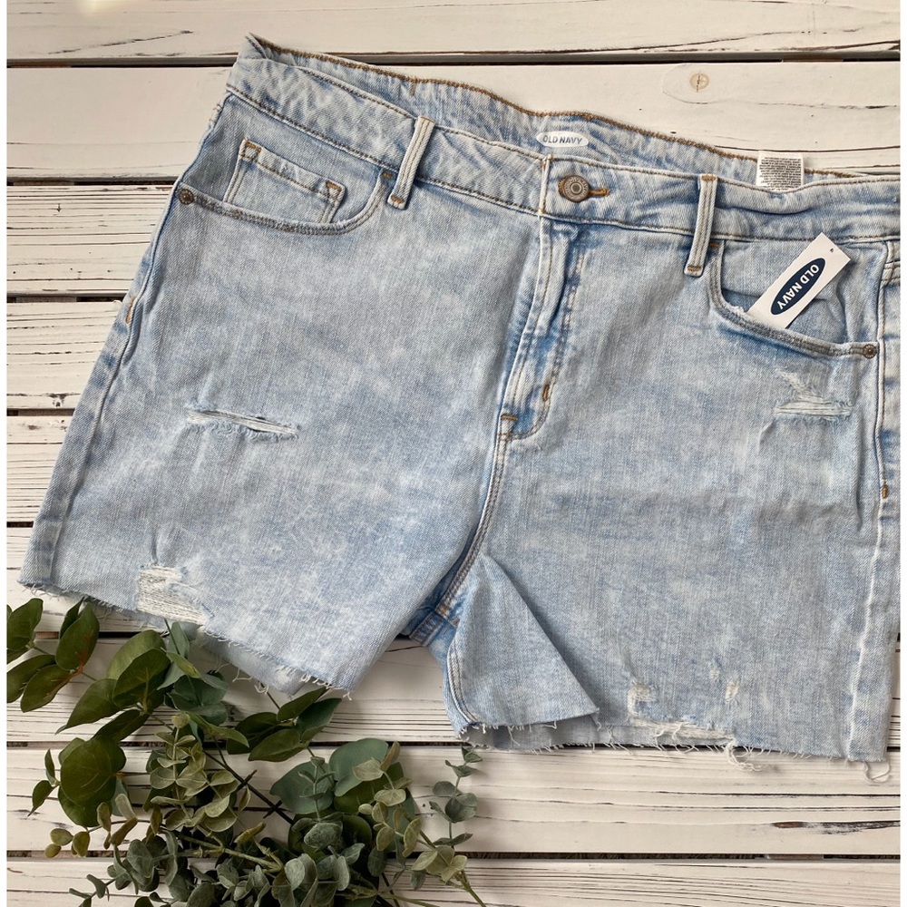 NWT Distressed Denim Shorts